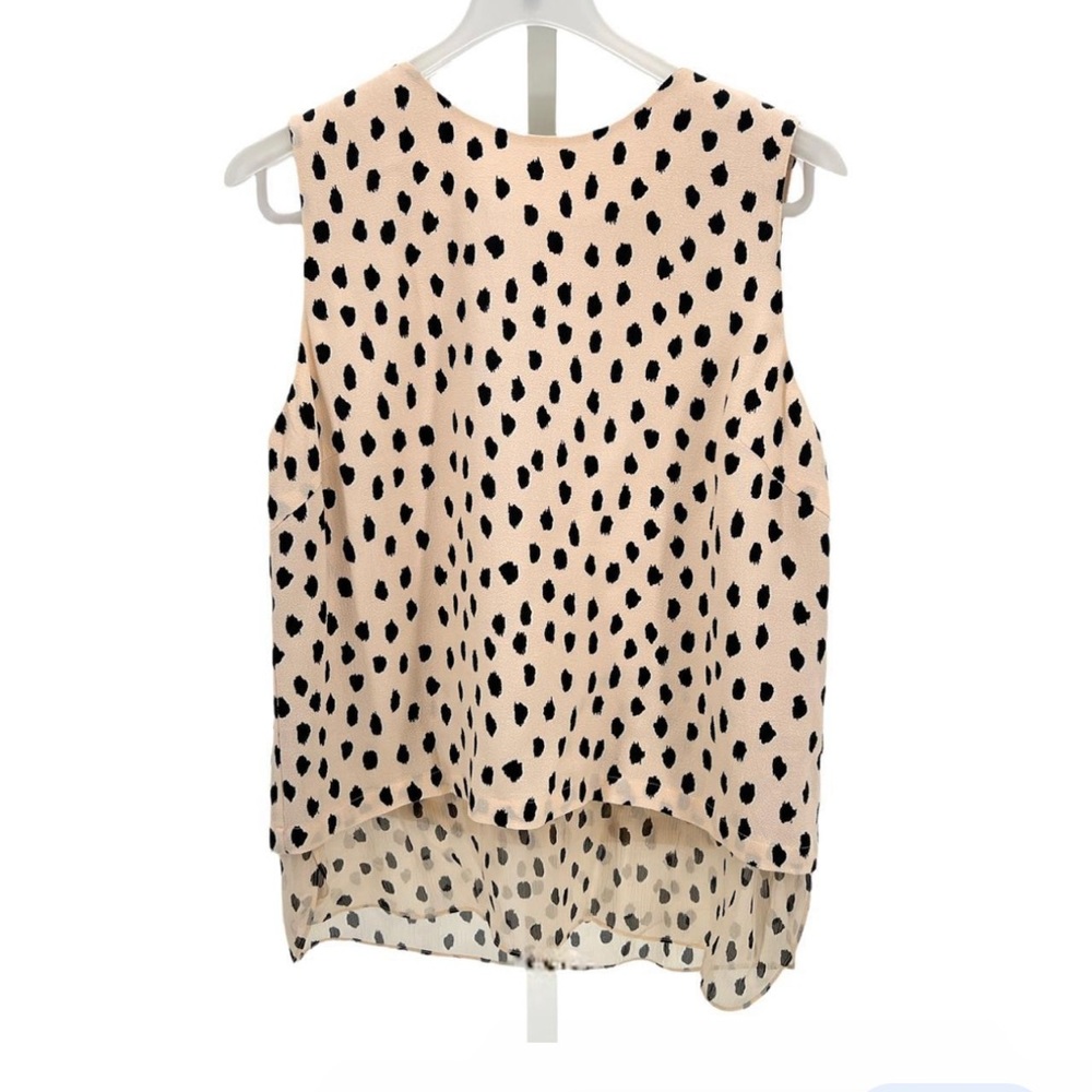Kate spade polka dot sleeveless blouse